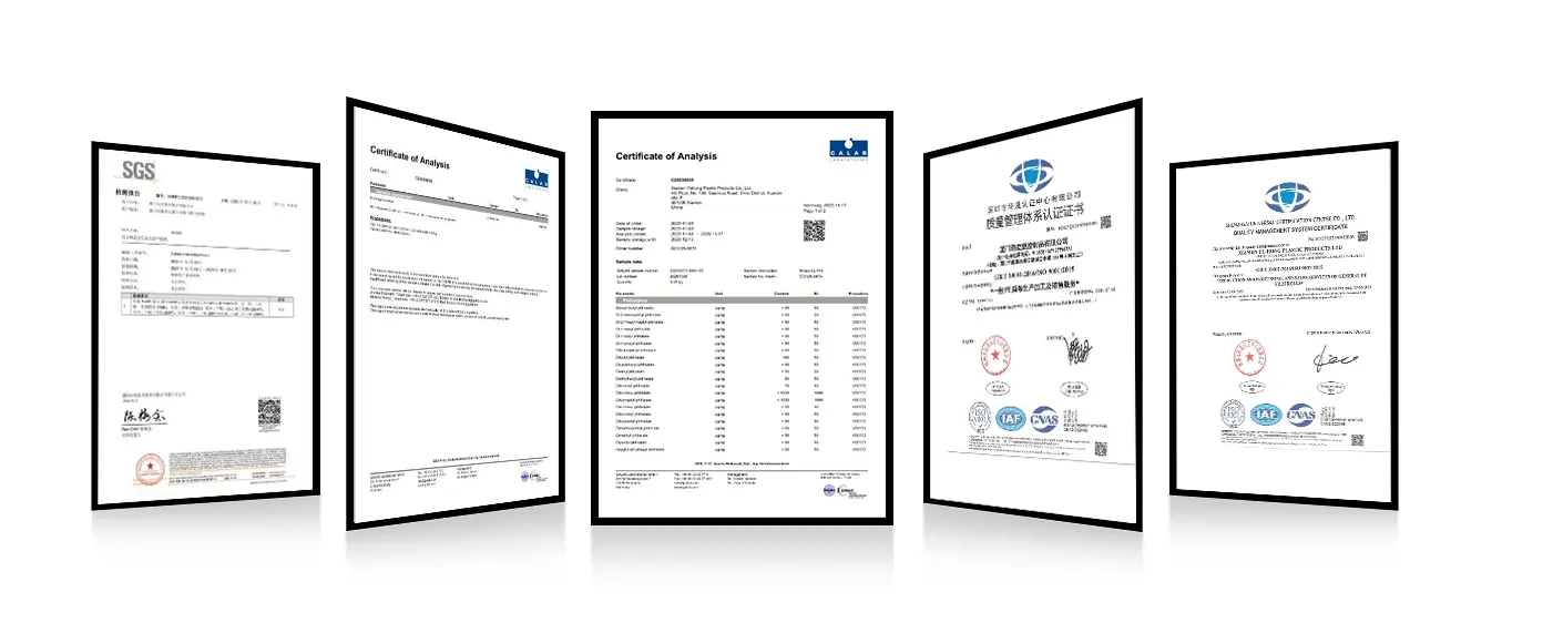 Yuhong Quality Certificate